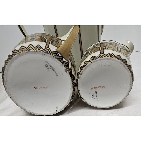 Very Rare Czechoslovakia-germany Teapot, Cream, Sugar Must See - Picture 11 of 16